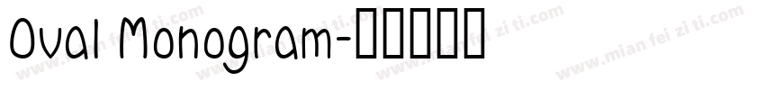 Oval Monogram字体转换